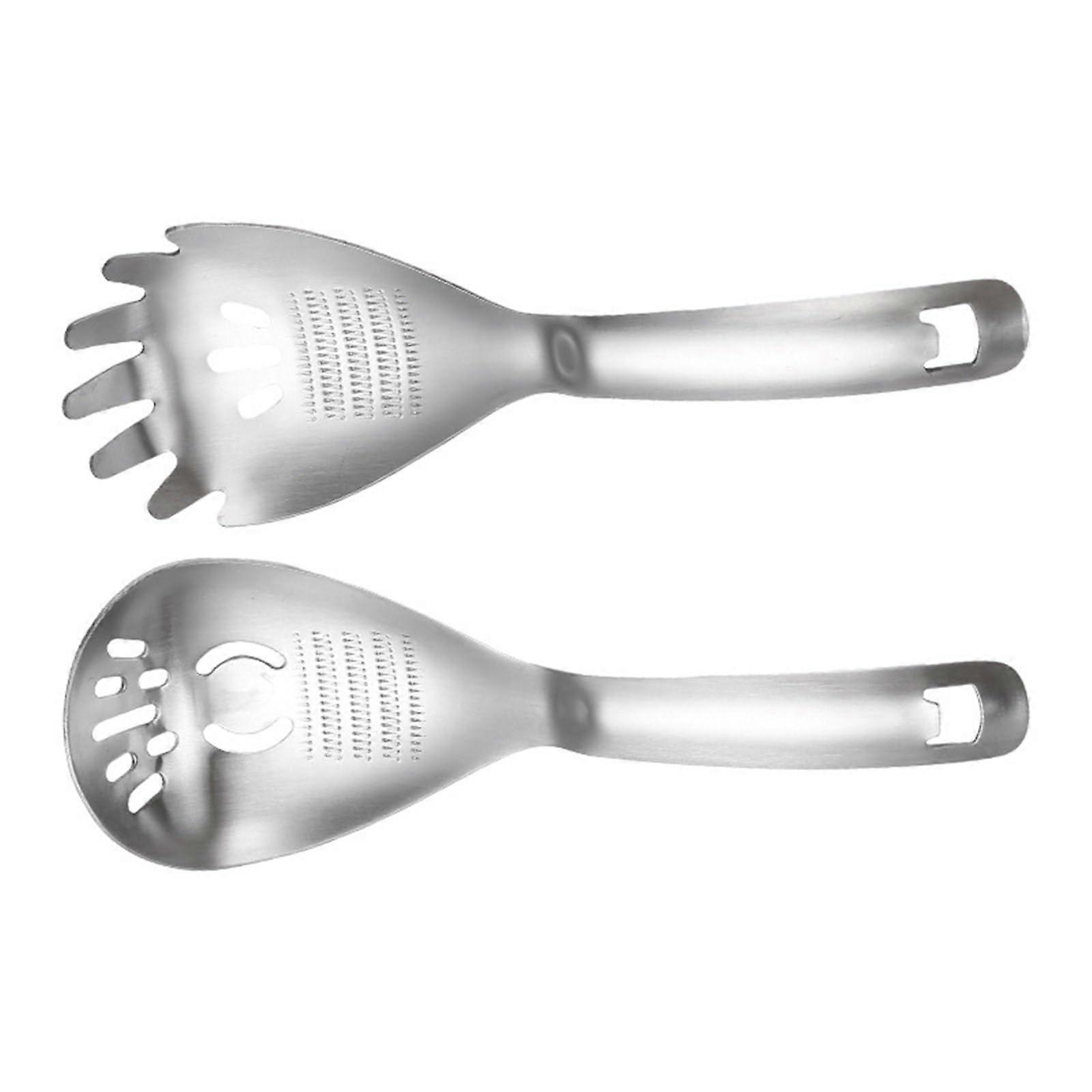 Strainer Spoon Set Of 2, Dishwasher Safe Strainer Spoon, Multi Purpose Kitchen Tool For Dumplings And More