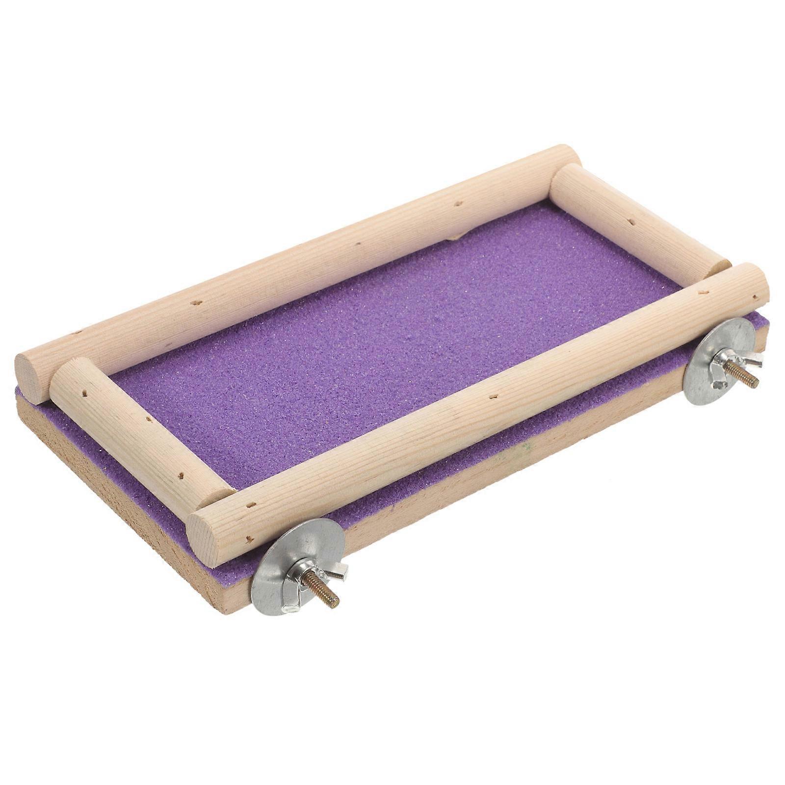 Bird Perch Platform Wooden for Parrot and Hamster 3Pcs Small Stand