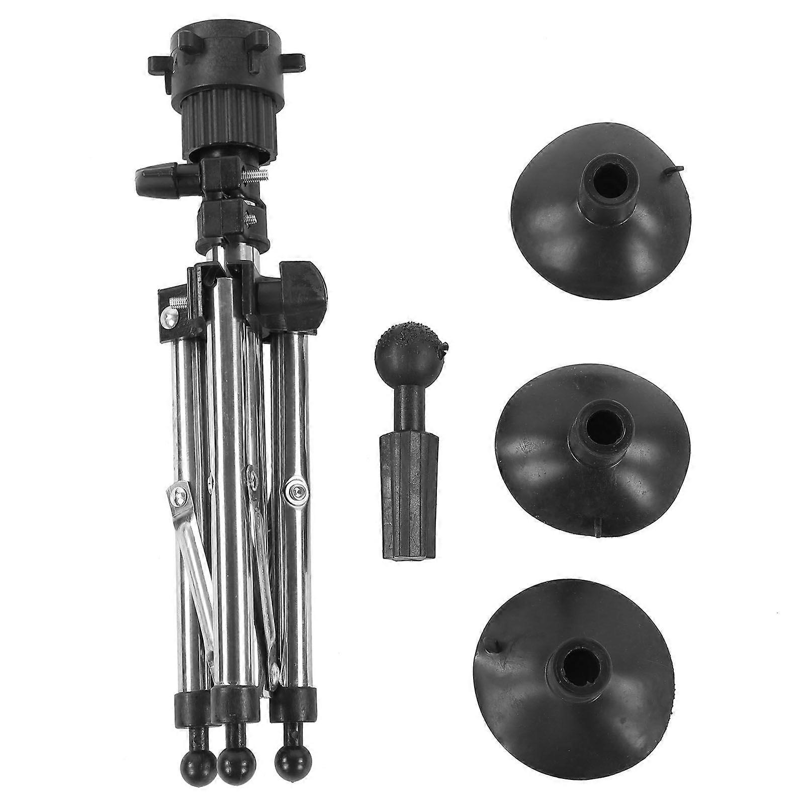 Metal Mannequin Head Stand Adjustable Hairdressing Training Head Tripod AccessorySilver