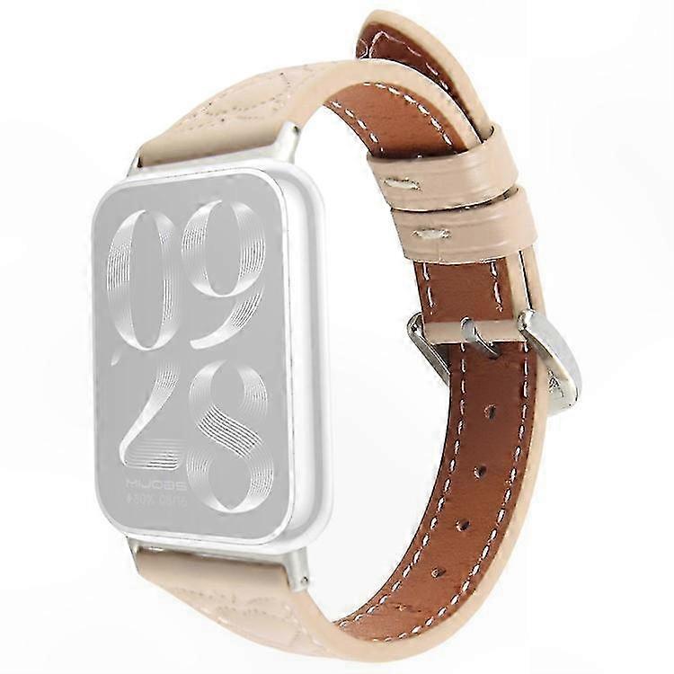 Genuine Cowhide Heart Pattern Leather Strap for Smartwatches and Bands-Compatible with Redmi Watch 5/4 & Smart Band 9 Pro/8 Pro