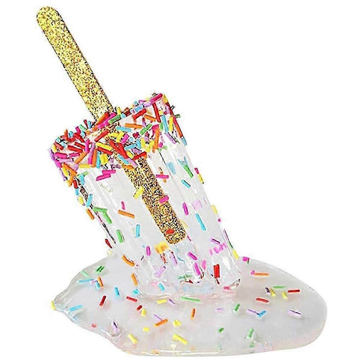 1PCS Popsicle Decoration, Melting Popsicle Ornament Home Decoration-A