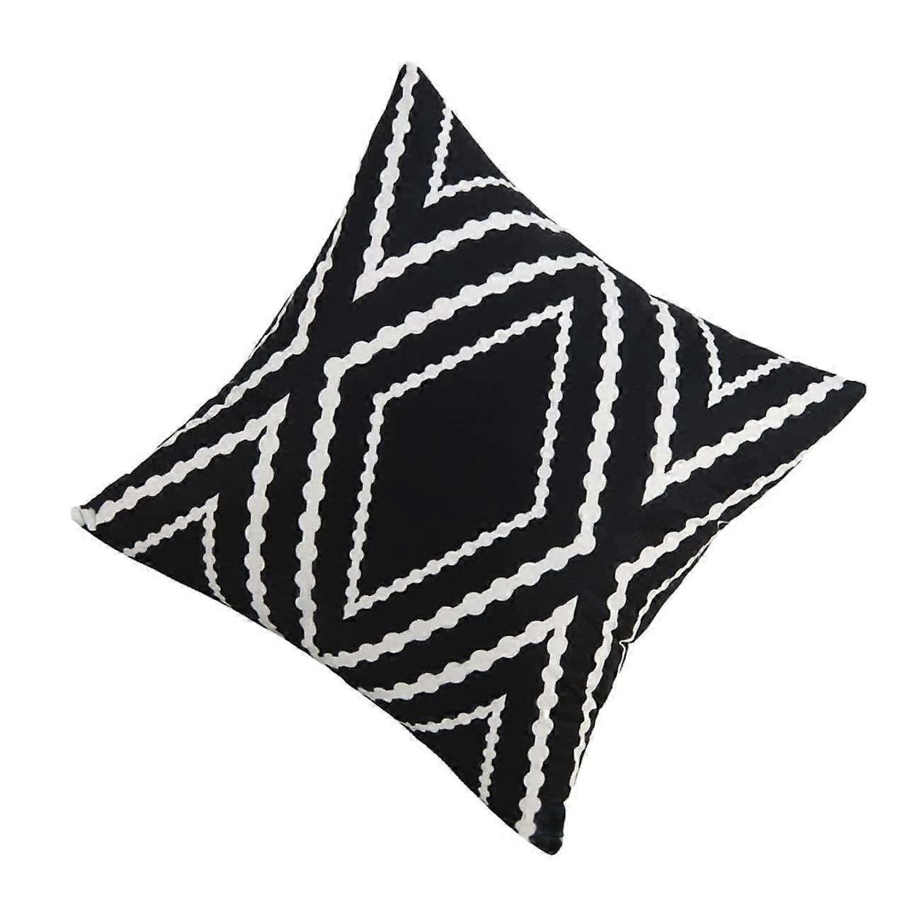 Geometric Print Pillowcase Grey Stretch Cover For Sofas Decorative Pillow Cover