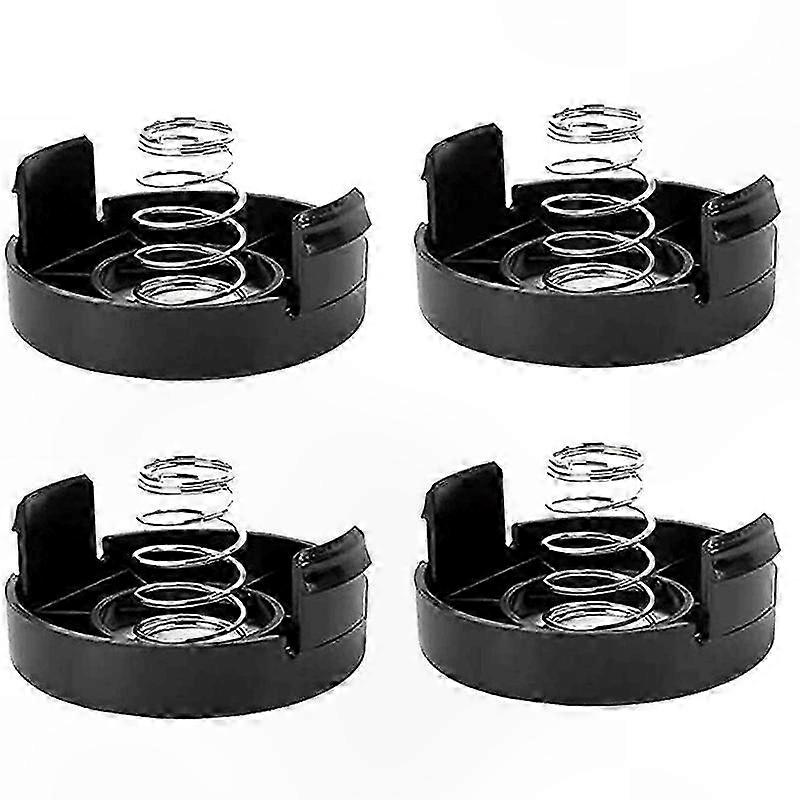 4-Pack Spool Cap with Spring for Cordless String Trimmers Replacement Parts