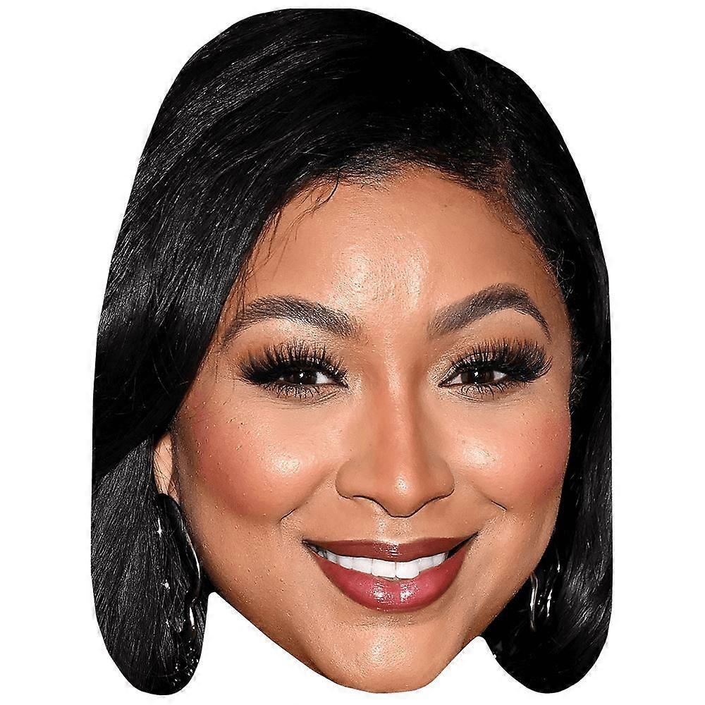 Nzinga Imani (Smile) Celebrity Mask, Flat Card Face