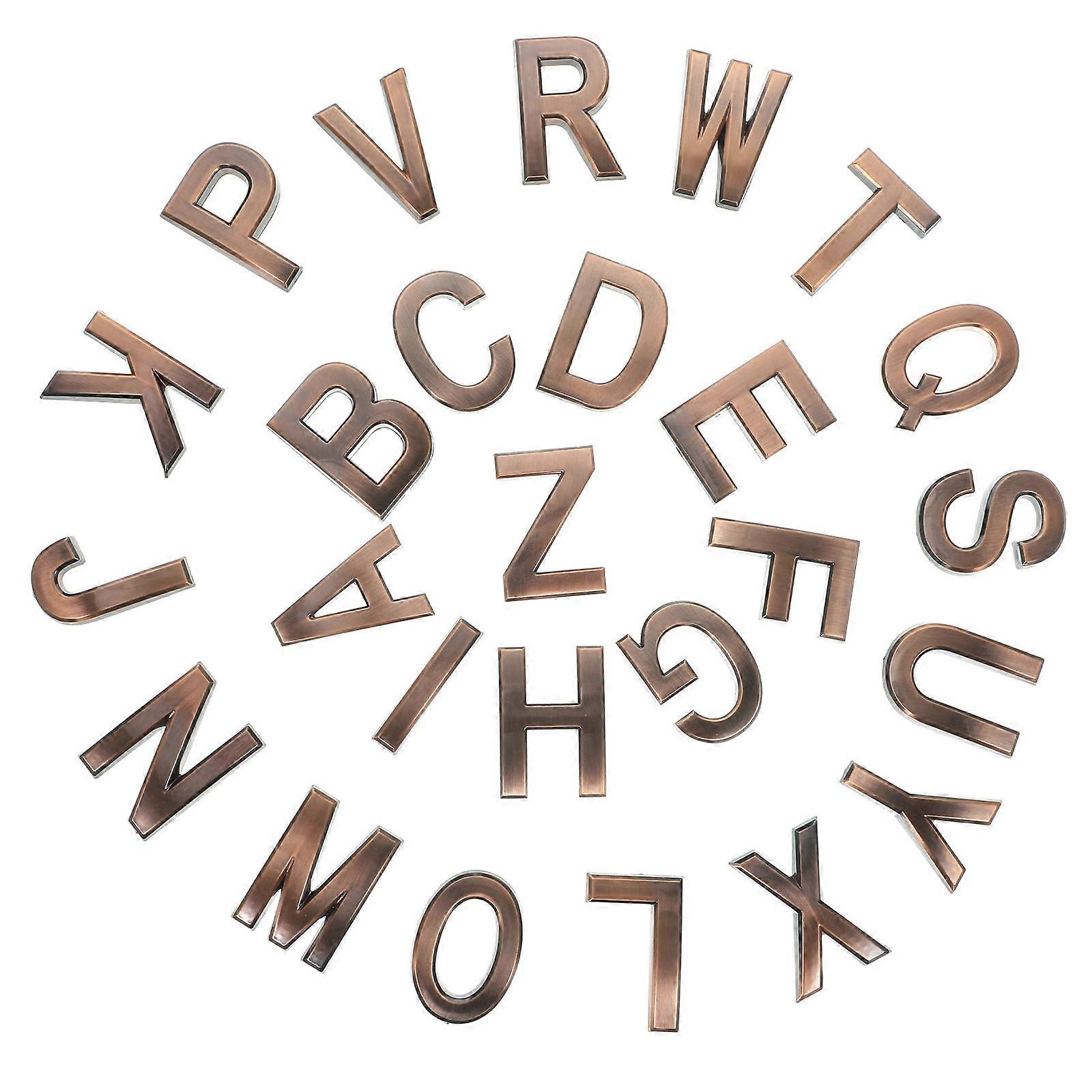 House Letters for Outside Door Alphabet Sign with Adhesive 130Pcs