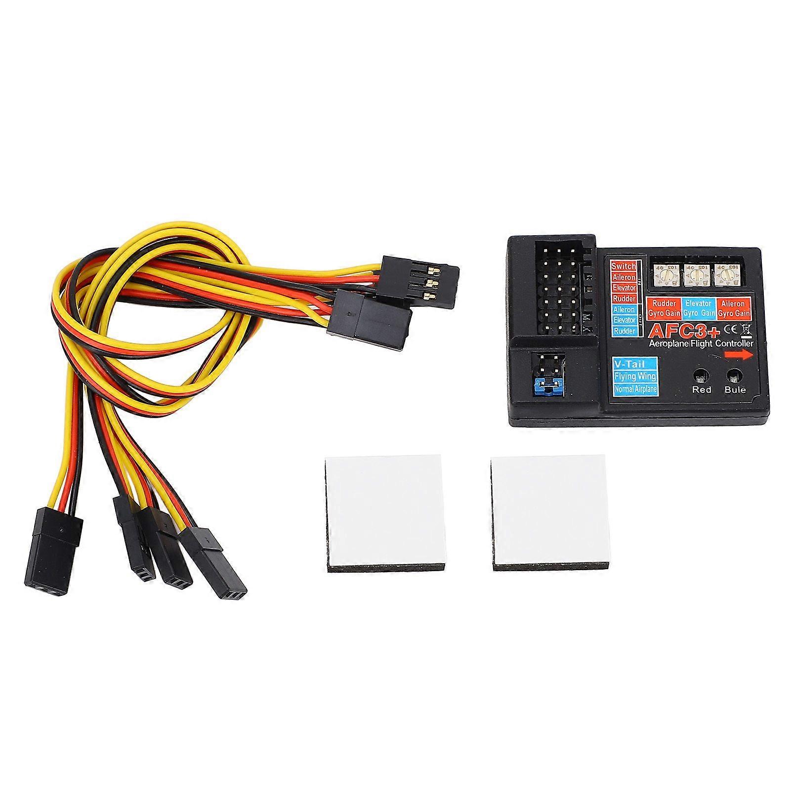 AFC3 3 Axle Gyro Flight Controller RC Fixed Wing Aircraft Full Time Flight Controller Stabilizer System 4-6V DC