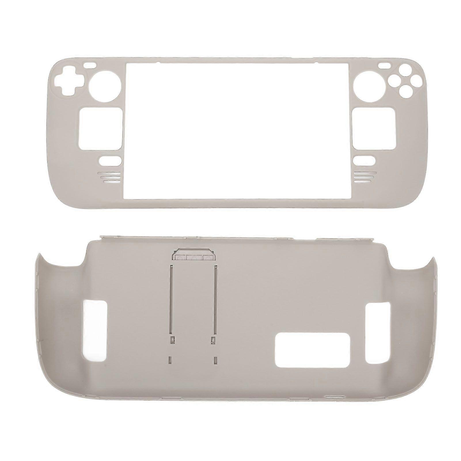 Kickstand Case for Steam Deck Hands Free Full Protection Fingerprint Proof Protective Case for Steam Deck Ceramic White