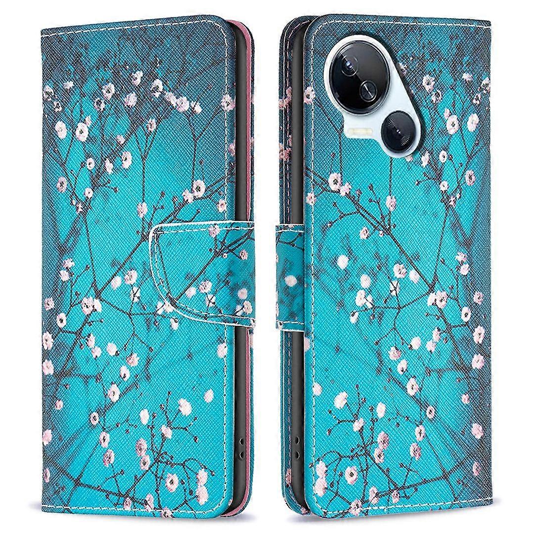 Leather Pattern Printed Stand Phone Cover Case For Tecno SPARK 10 5G