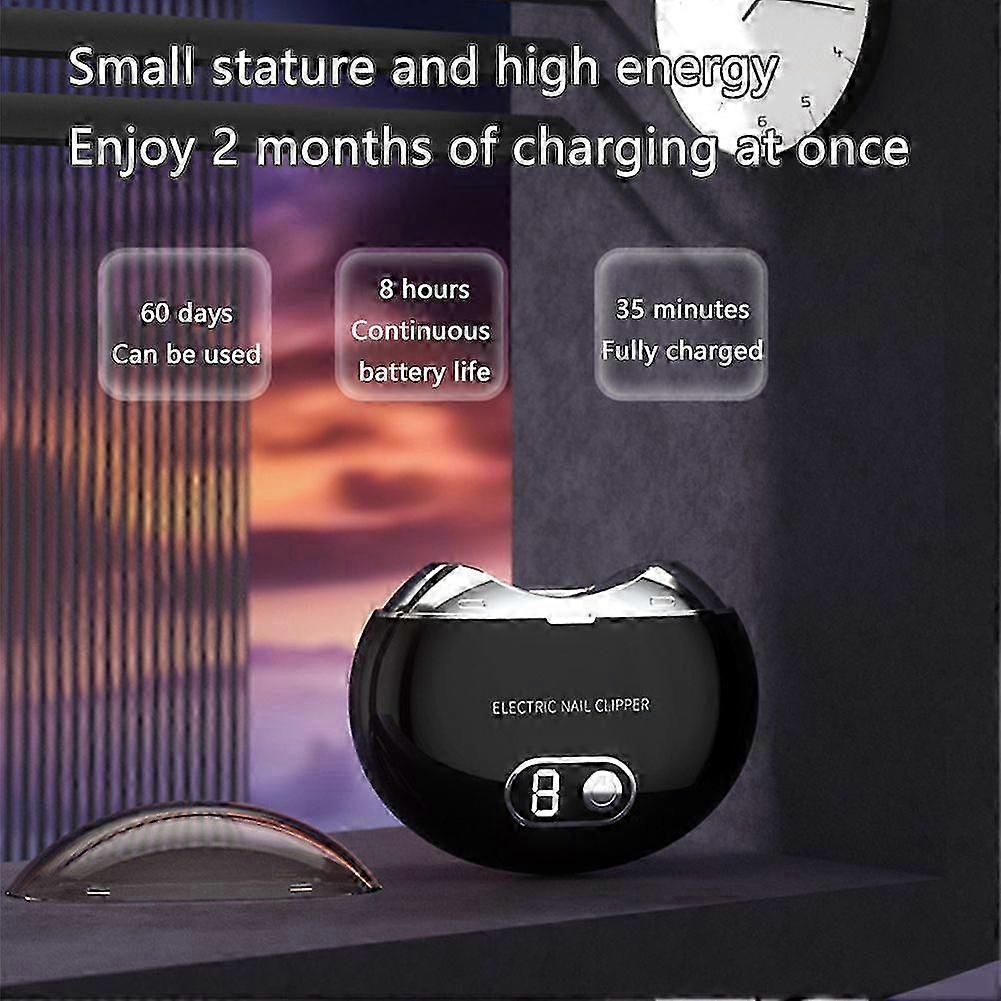 Automatic Electric Nail Clipper Trimmer Manicure Care Tool Rechargeable Portable