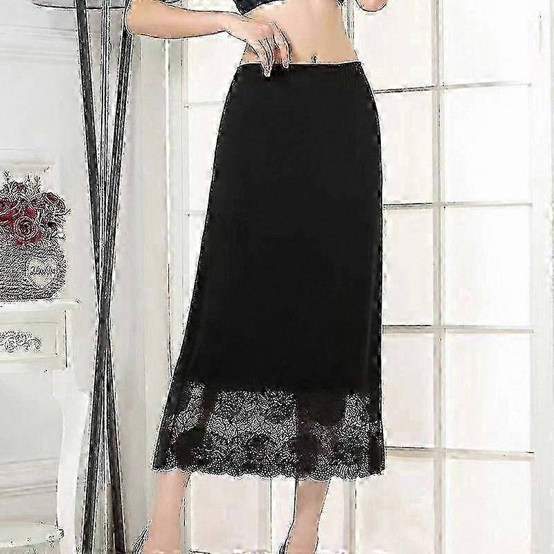 Women's Modal Half Slip with Lace Trim and Petticoat Design for Comfort and Style