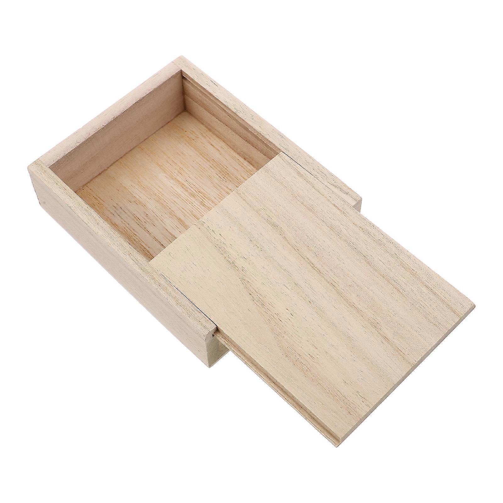 Poker Card Box Wooden Storage Case Durable for Playing Cards 4Pcs