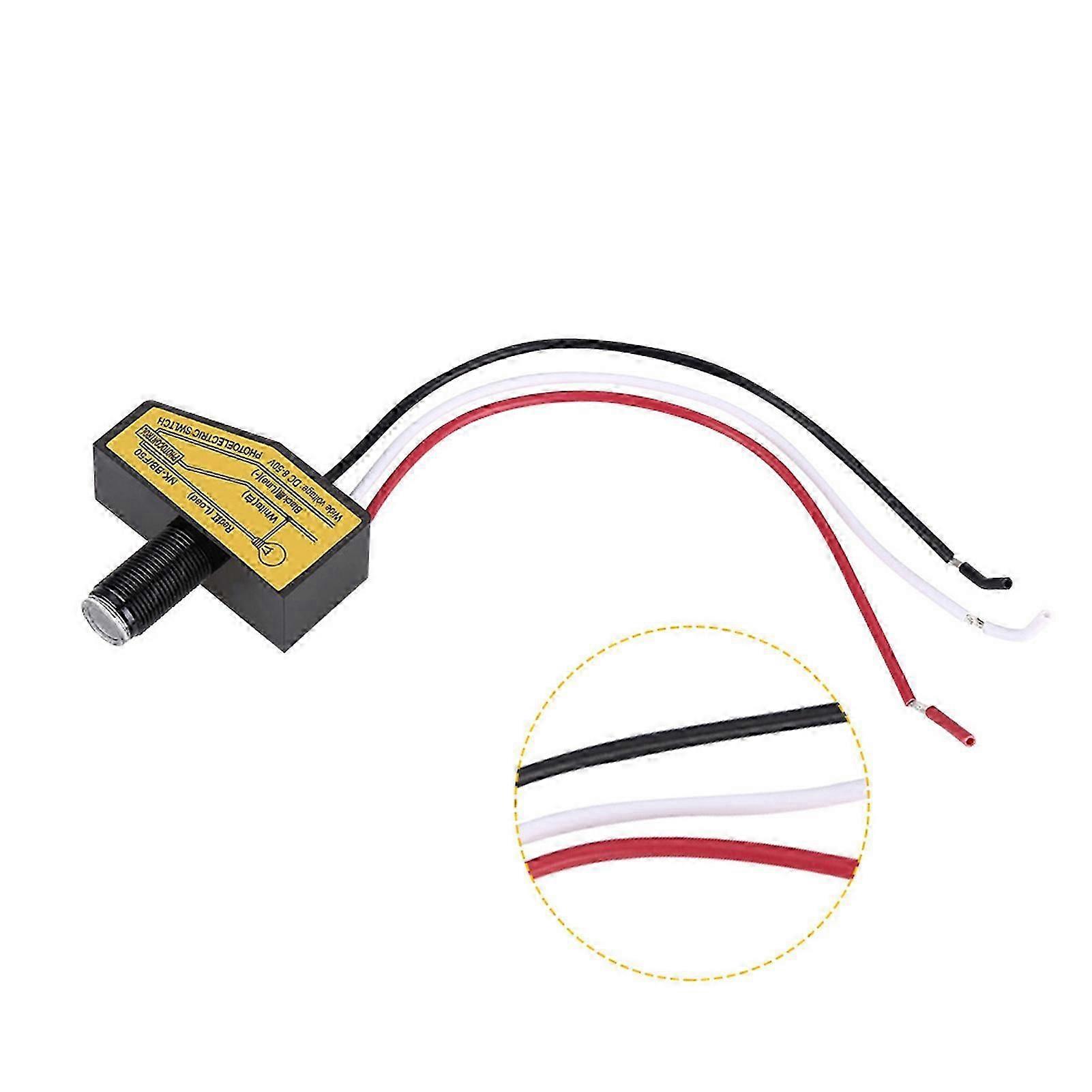 Mini Light Switching Sensor Remote Photocell 40x15.6x20mm Blackd