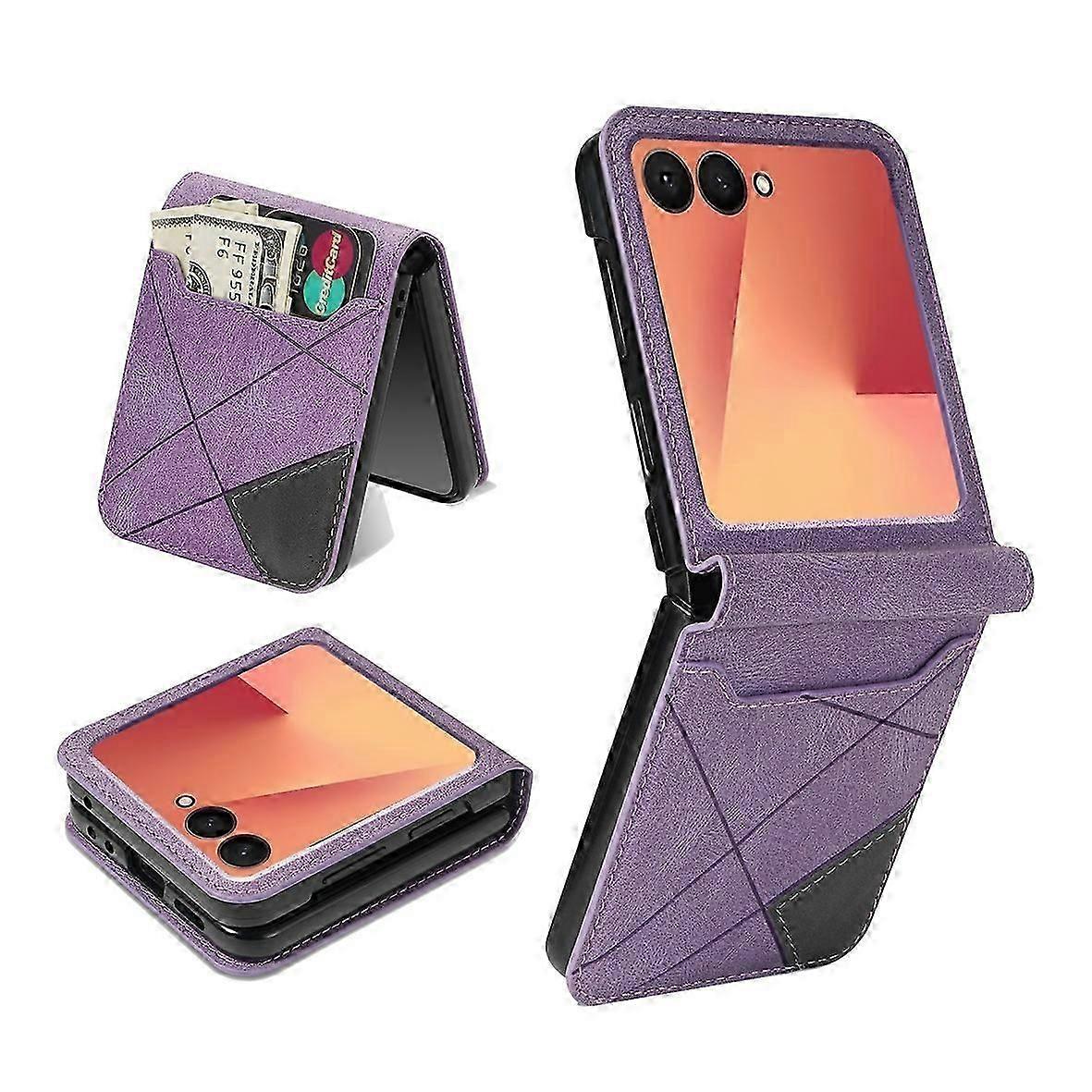 PU Leather Samsung Galaxy Z Flip7 5G Card Holder Case