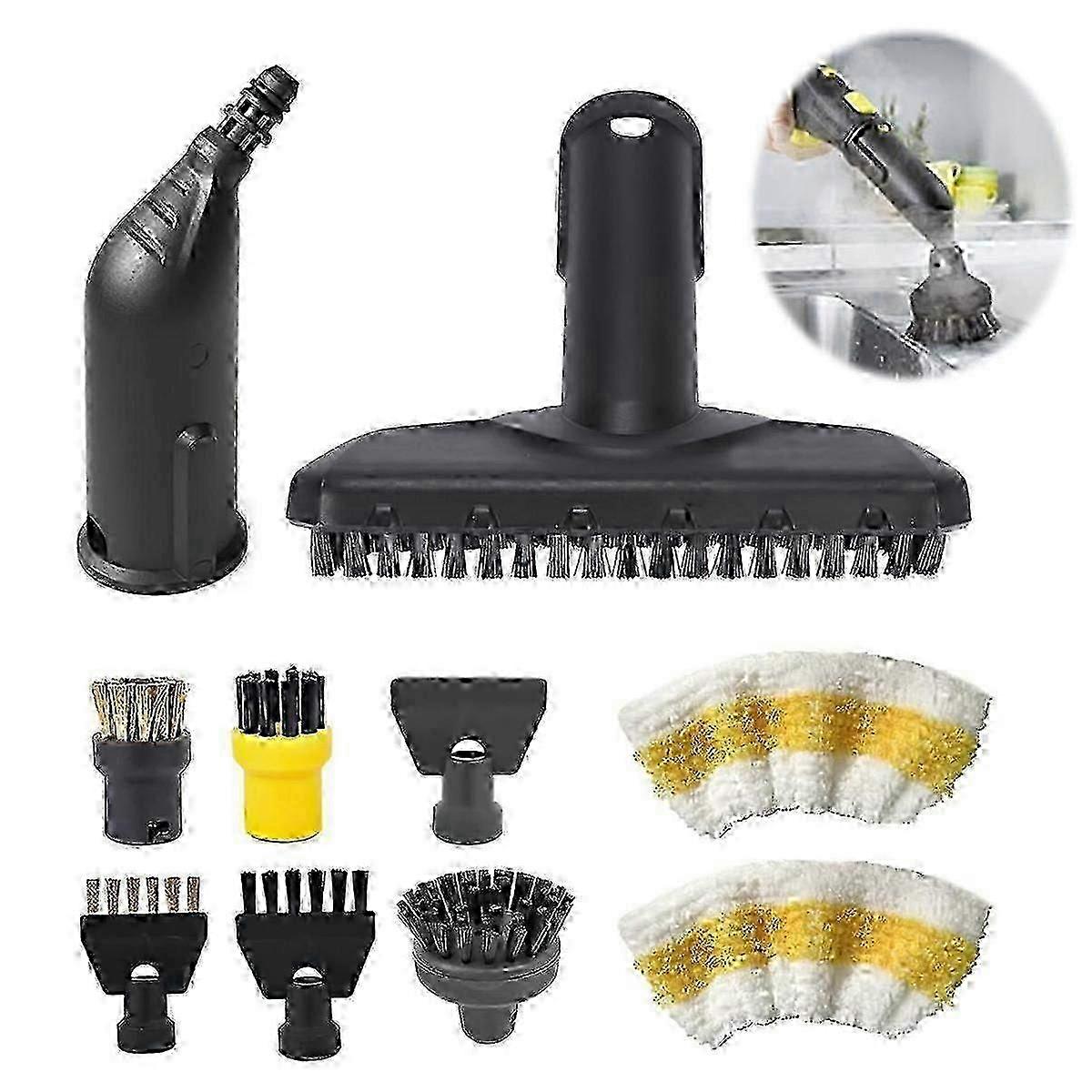 10-Piece Accessory Kit Compatible with Karcher Steam Cleaners SC1 SC2 SC3 SC4 - Replacement Parts Set
