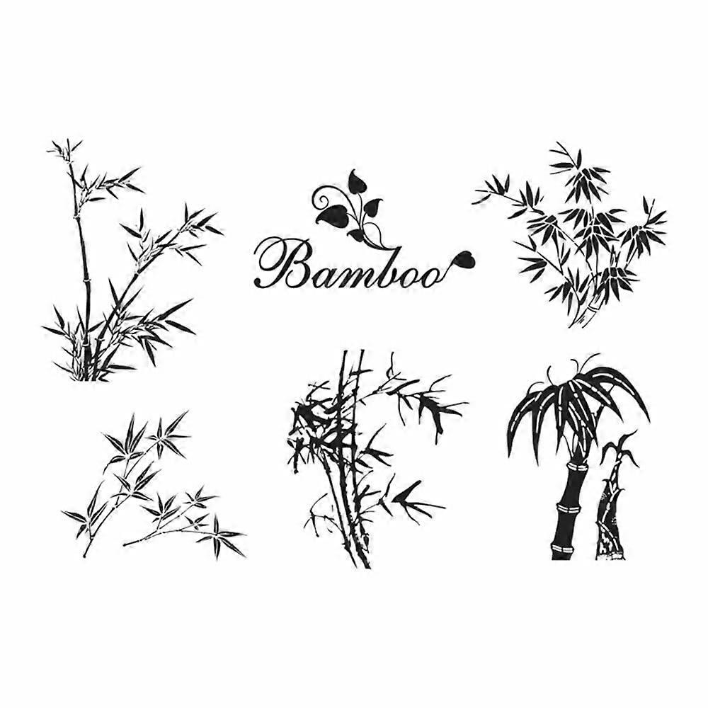 Clear Stamps Bamboo Pattern Transparent Silicone Card Making DIY Scrapbooking Album Craft Decoration