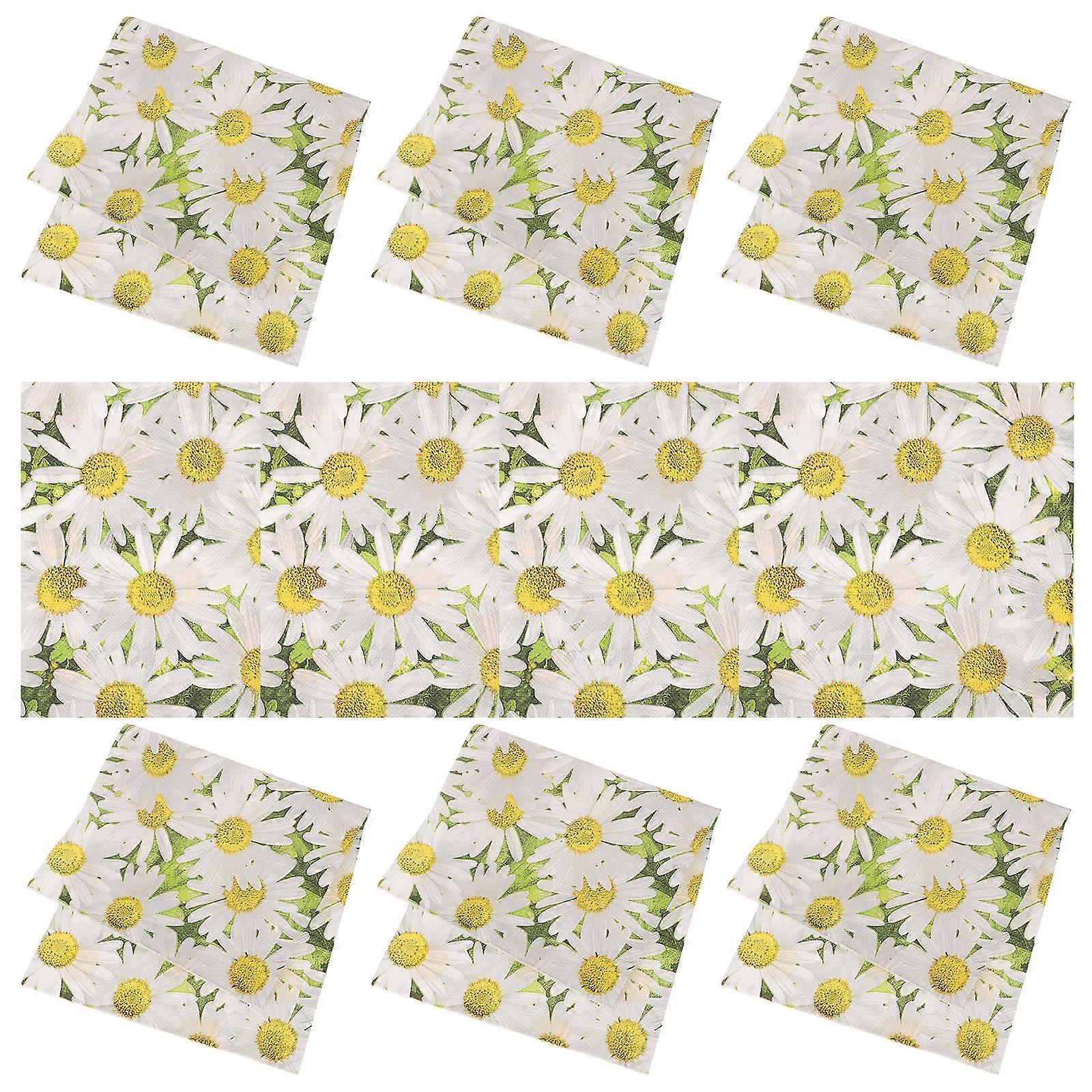 Printed Napkins Color Printed Facial Tissue For Party Banquet Daily Use 33x33cm Absorbent 40Pcs