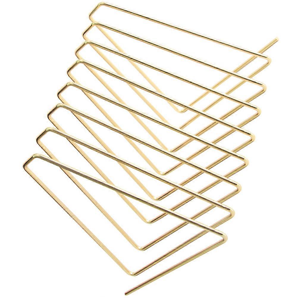 Golden Practical Retractable Bookshelf for Storage Use 2Pcs Triangle Book Rack