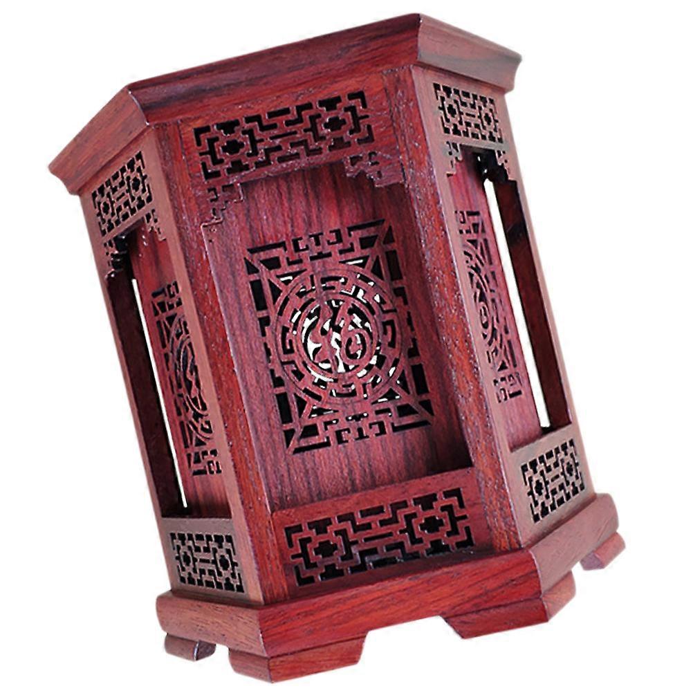 Brush Organizer Hexagonal Pen Holder for Desk 2Pcs Brown Set