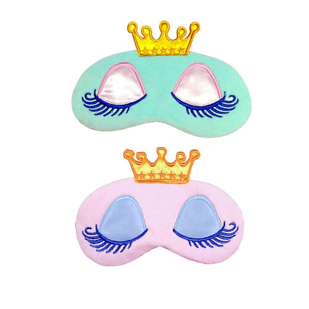 Rectangular Sleeping Eye Mask For Women And Girls Assorted Color Yoga Travel Light Blocking 4 Pcs
