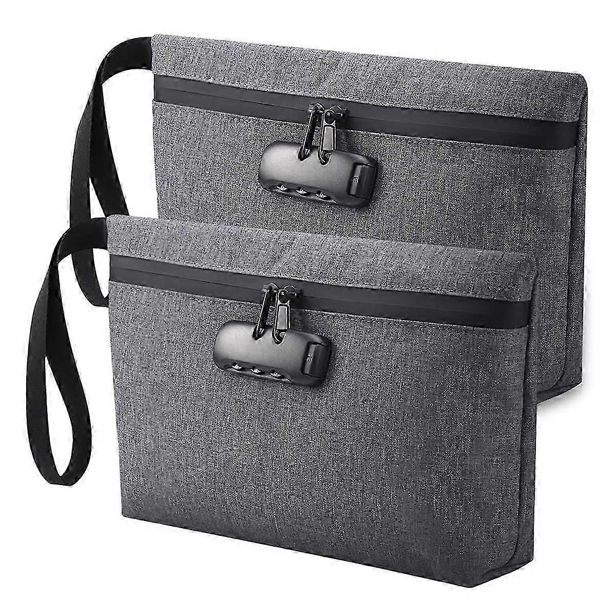 حقيبة نقود قابلة للقفل ، حقيبة نقود آمنة ، حقيبة ملحقات قفل للرجال والنساء ، للسفر ، مستودع البنك