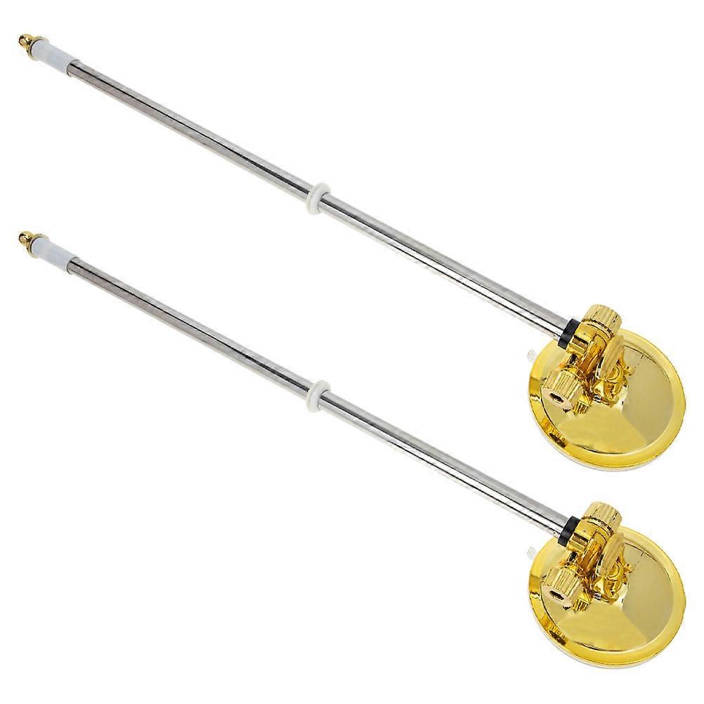4Pcs Golden Car Flagpole Holder for Truck Use with Suction Cup