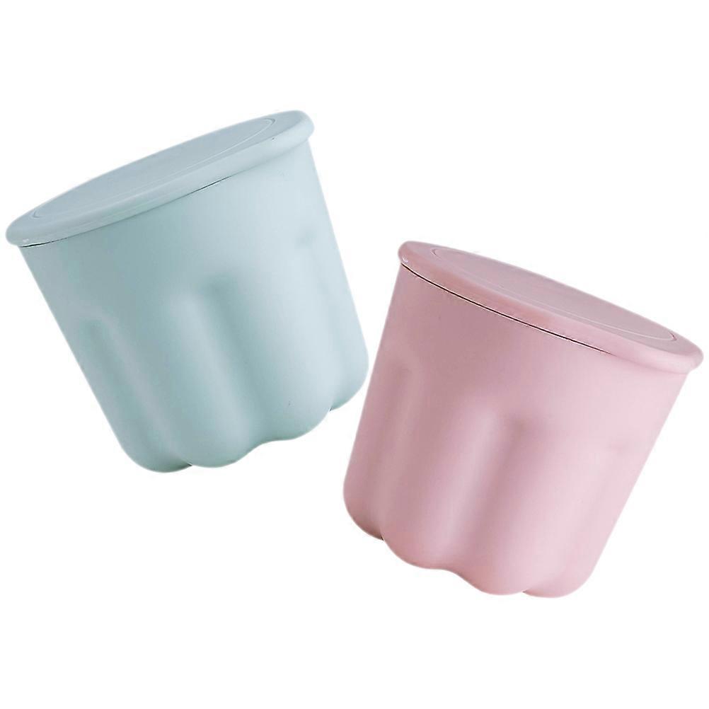 Brush Cleaning Box Silicone Makeup Brush Cleaner 2Sets Cosmetics Tool