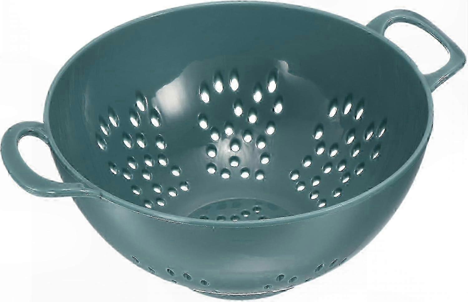 Double-Handled Mini Colander for Pasta, Rice, and Vegetable Washing - Plastic Mesh Strainer for Kitchen Use