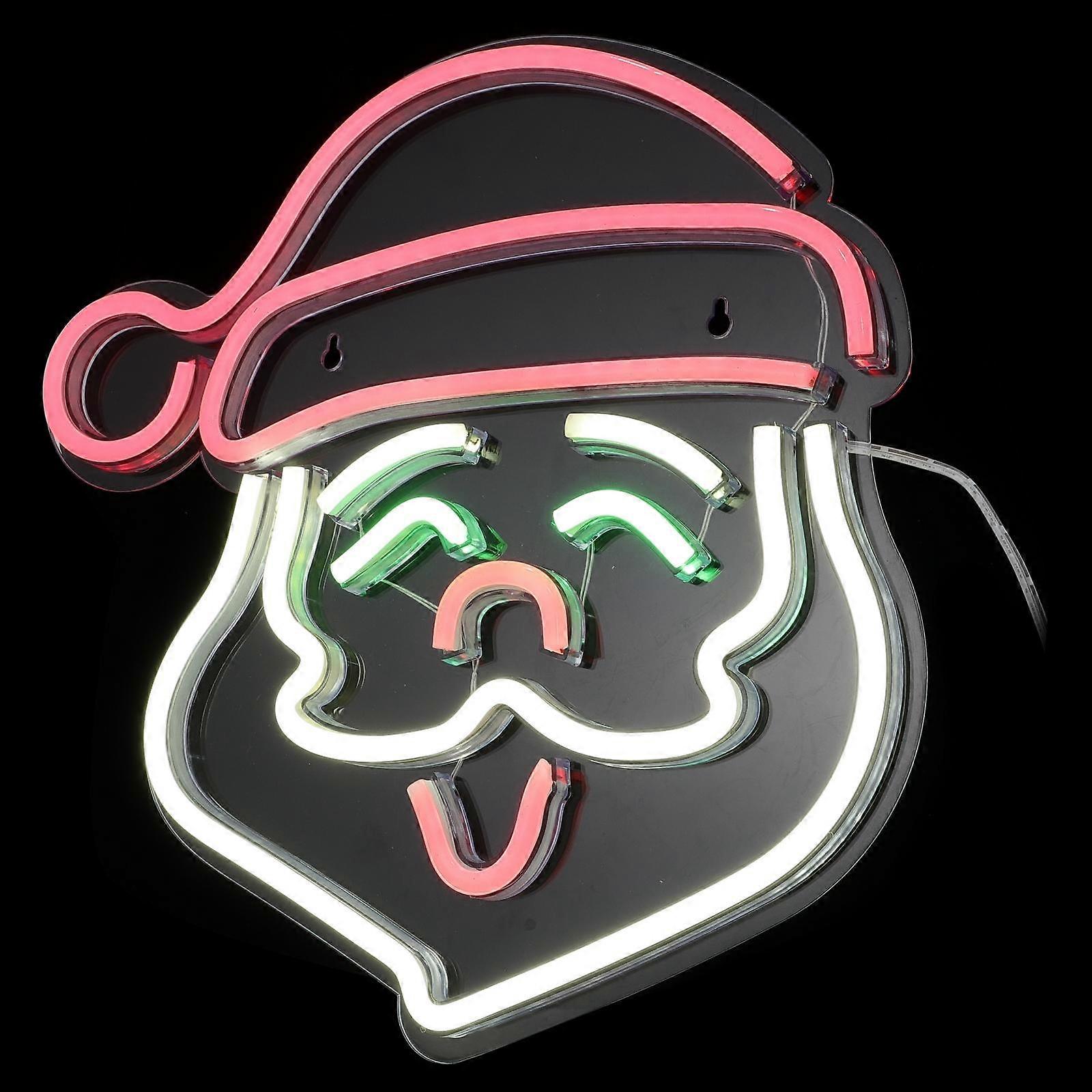 Festive Neon Light Sign For Christmas Party And Night Use With Rectangular Shape 2Pcs