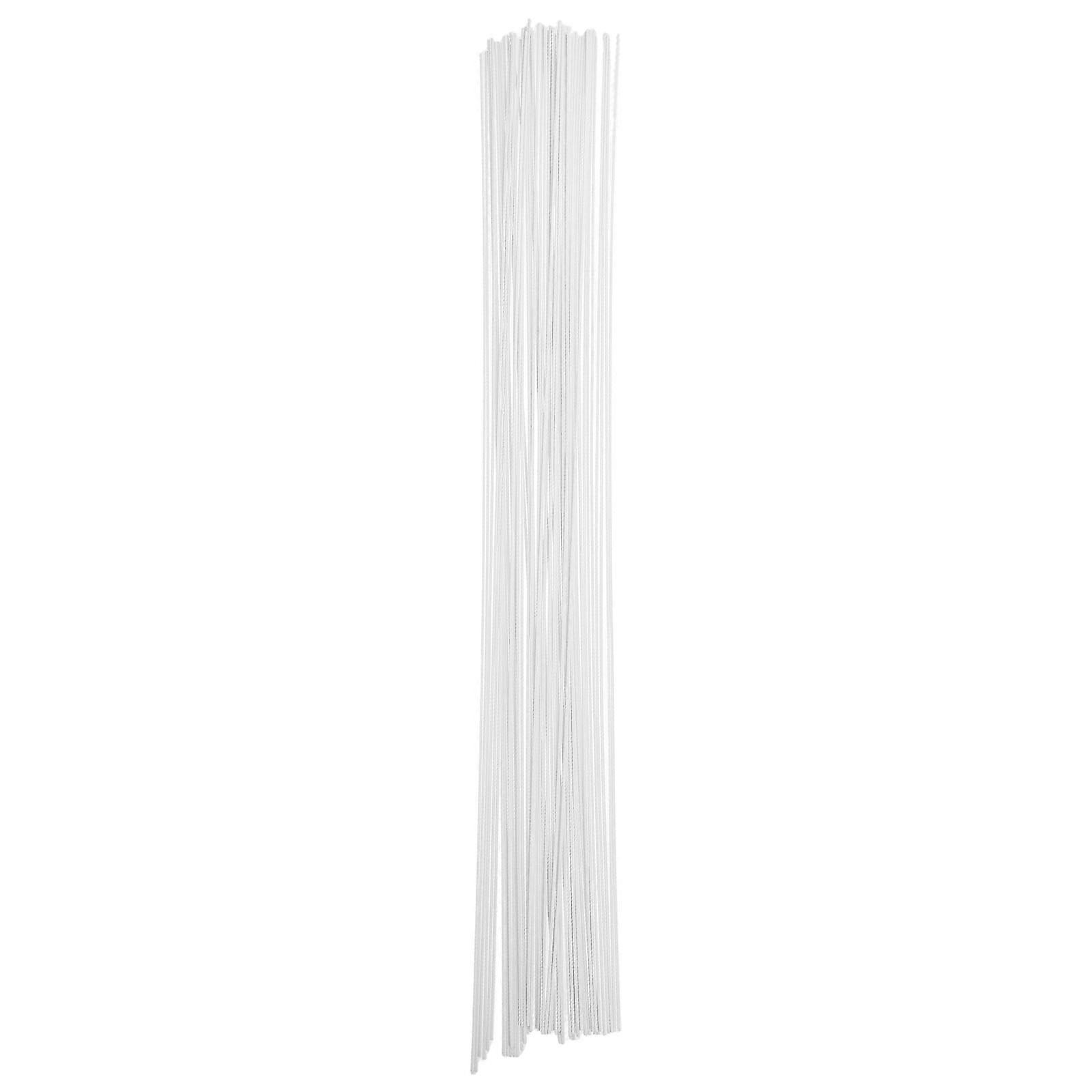 White Plastic Crafting Rods Square Bars for DIY Art 100Pcs Sticks