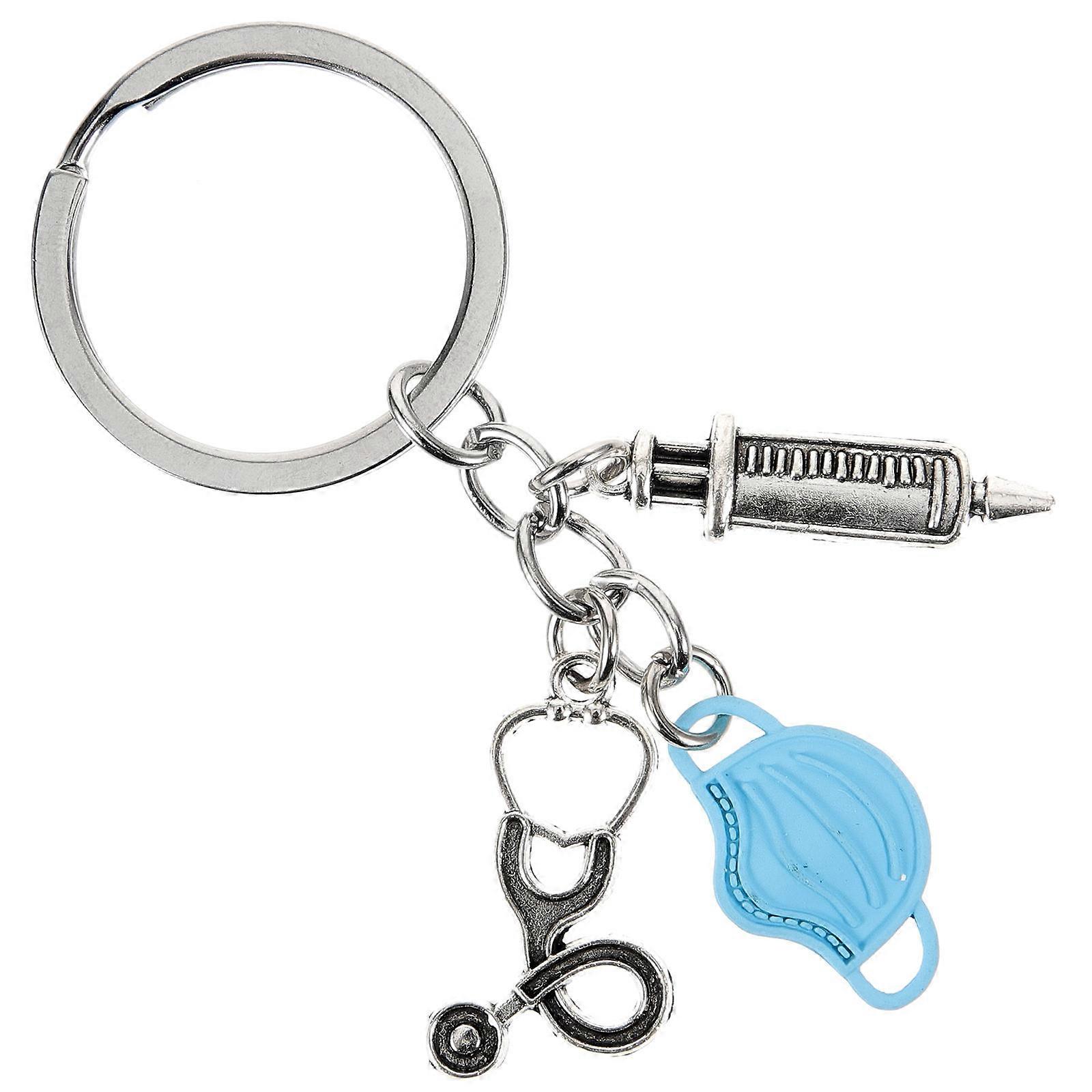 Worker Keychain Backpack Pendant Alloy Material 5Pcs Set