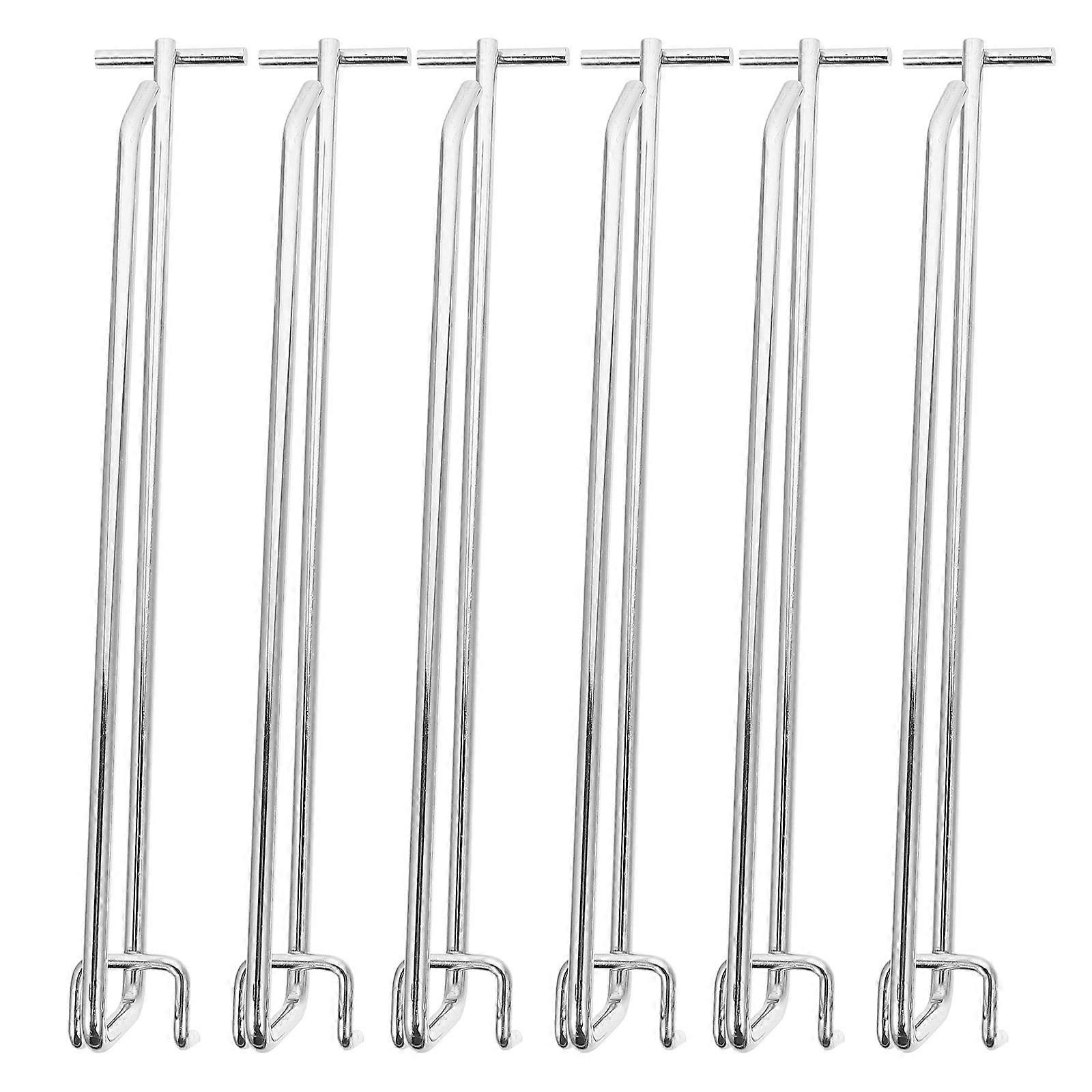 Metal Pegboard Display Hooks Wall Brackets for Storage 18Pcs Pack
