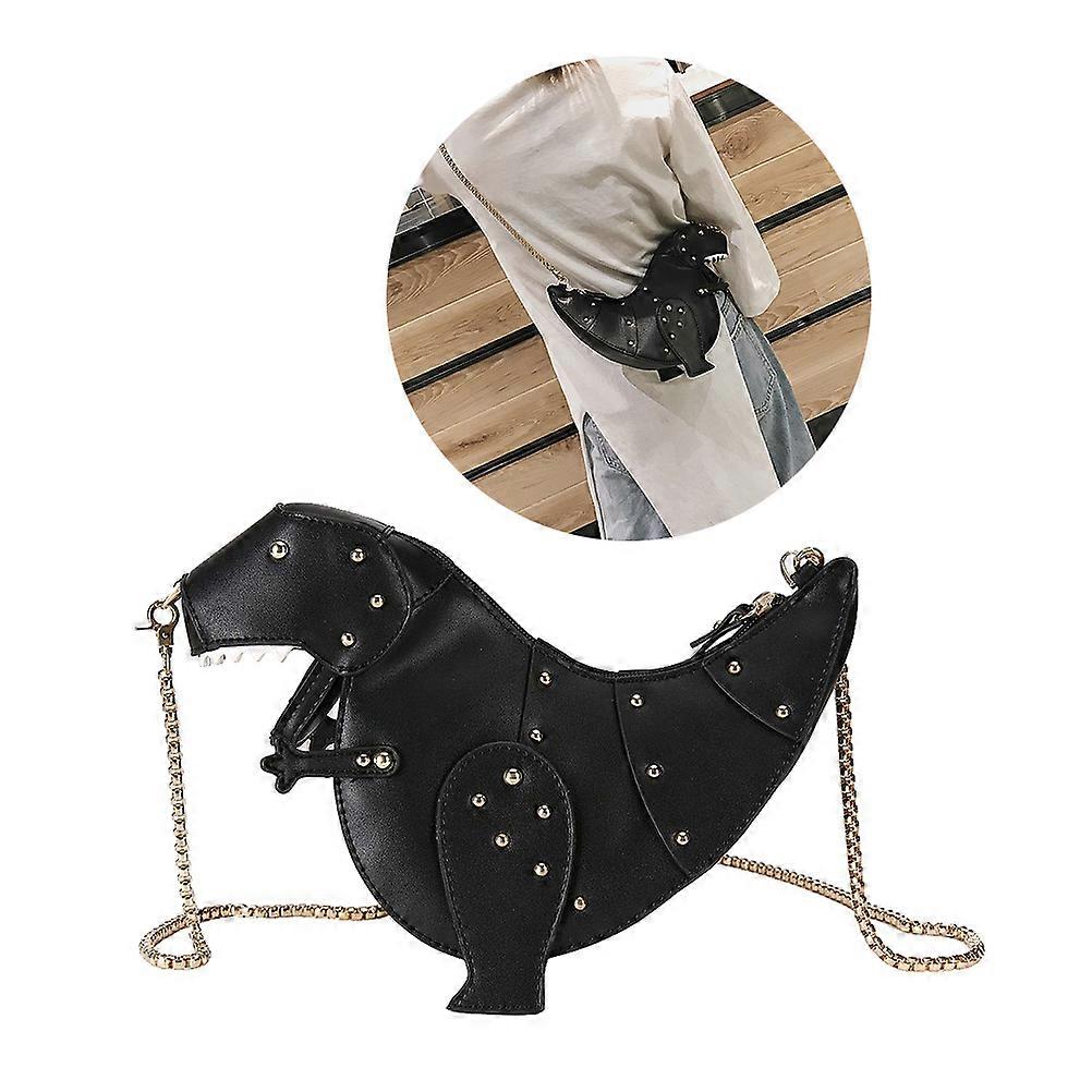Messenger Bag Dinosaur Shaped Bag for Storage 2Pcs Black