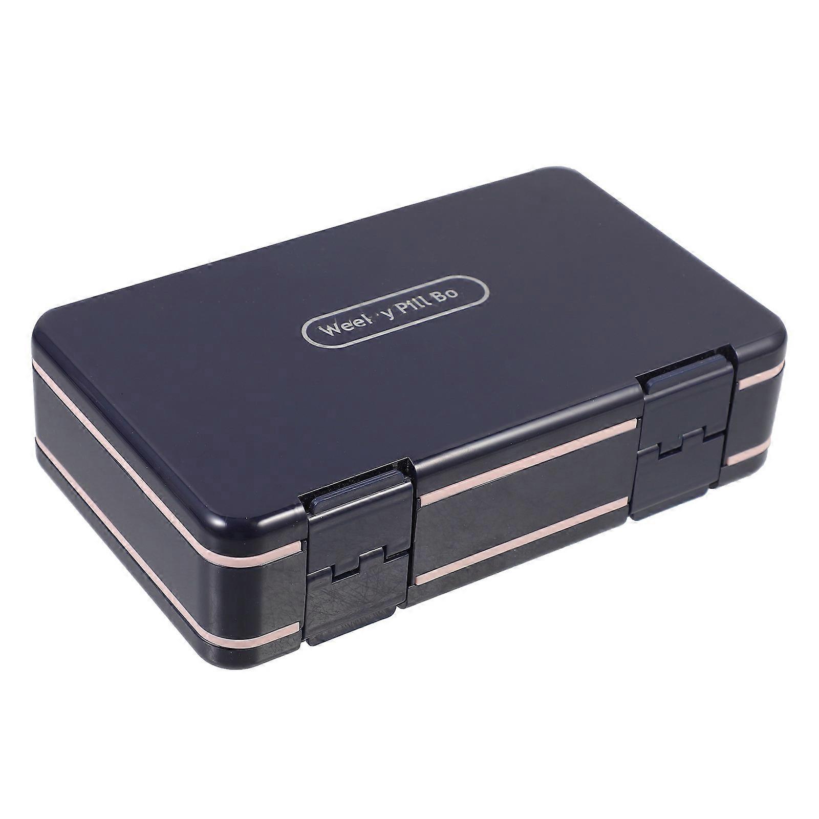 Medication Organization Travel Storage 5 Pcs Rectangular Container For Daily Use Available In Blue Color