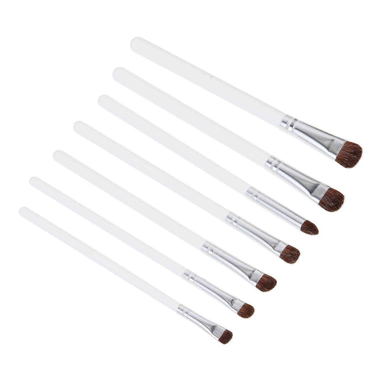 Cosmetic Eye Brush for Makeup 14Pcs White Eyeshadow Blending Brushes