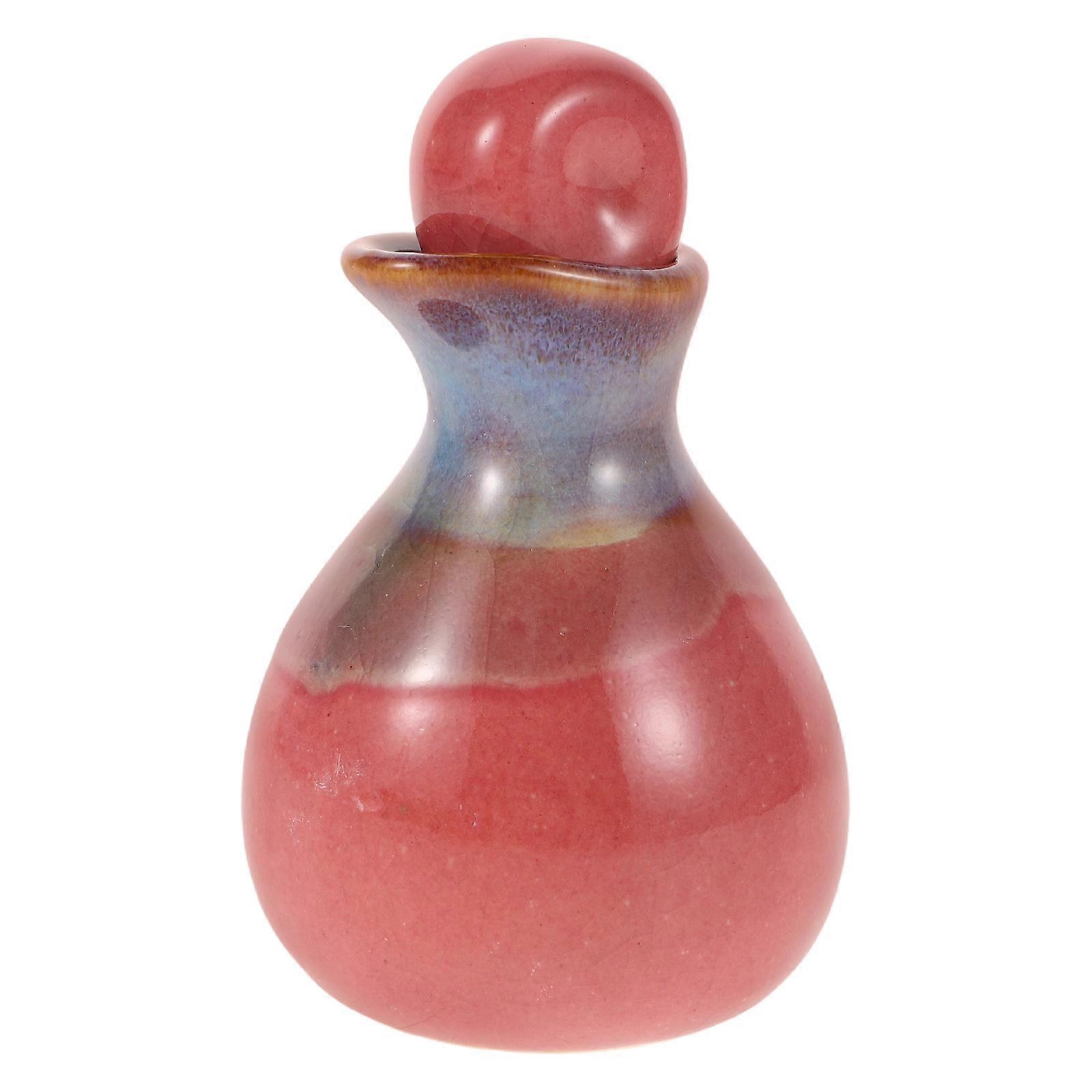 Pink Ceramic Essential Oil Dispensing Bottle for Spa Use 3Pcs