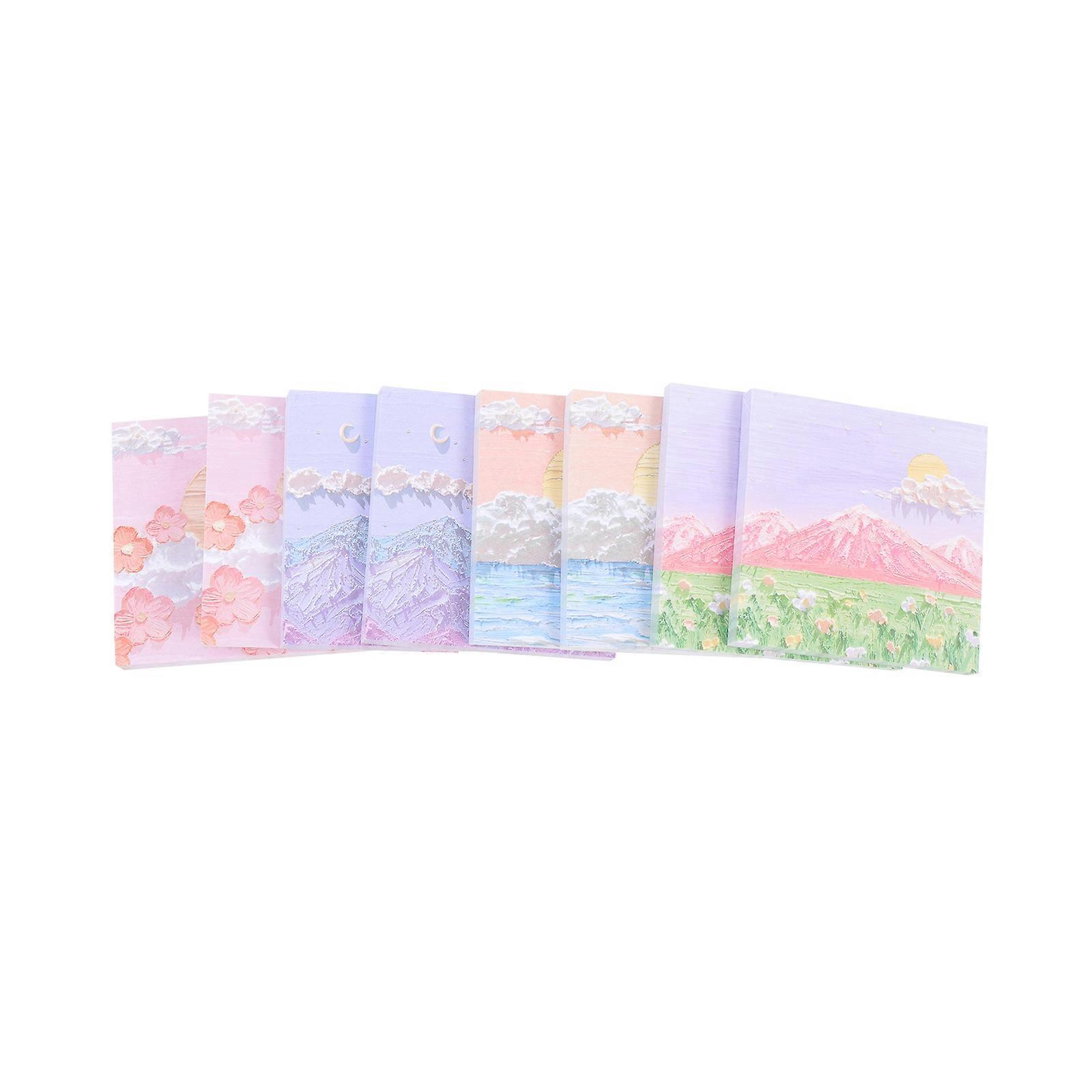 Creative Notepads Stationery Note Pads Square Shape Suitable For Office Supplies 8X8X0.1CM Ideal For Indexing 16 Pcs