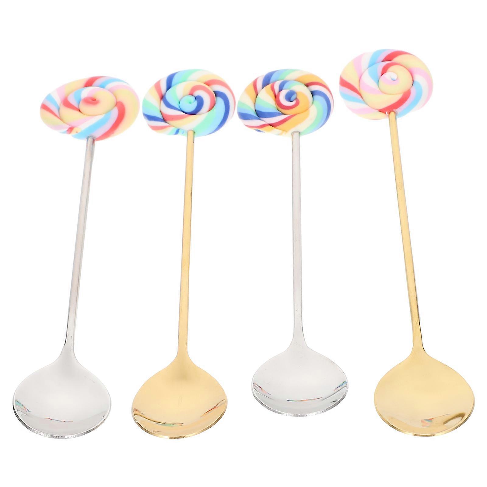 Multi-Function Mixing Spoons Ideal For Tea And Dessert Serving In Assorted Color 12Pcs