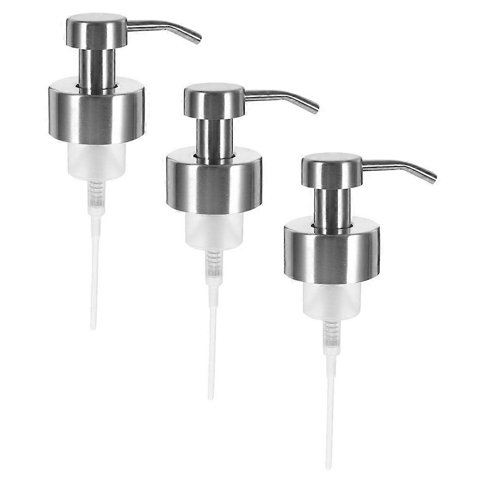 Stainless Steel Shampoo Dispenser Pump Replacement for Soap Pump 9Pcs
