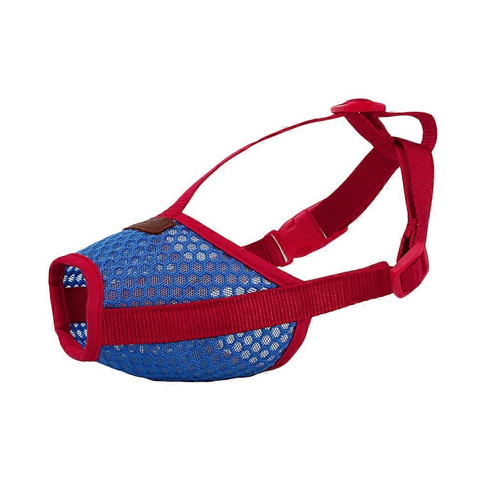 Soft Nylon Mesh Dog Muzzle Breathable Adjustable Mesh Mask Training Stressful Situations 1Set
