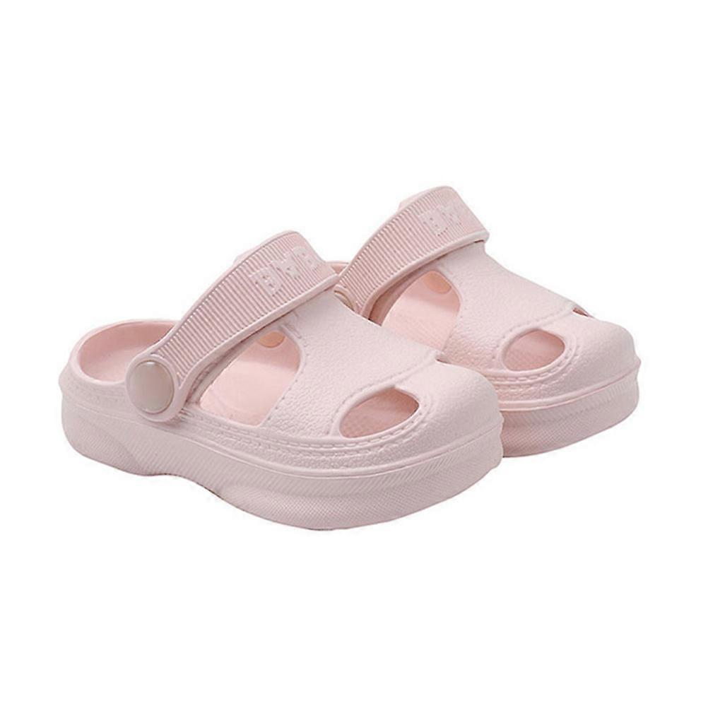 Breathable Child Sandals 2 Pairs Cartoon Style Beach Shoes For Kids In Pink With Washable Functionality