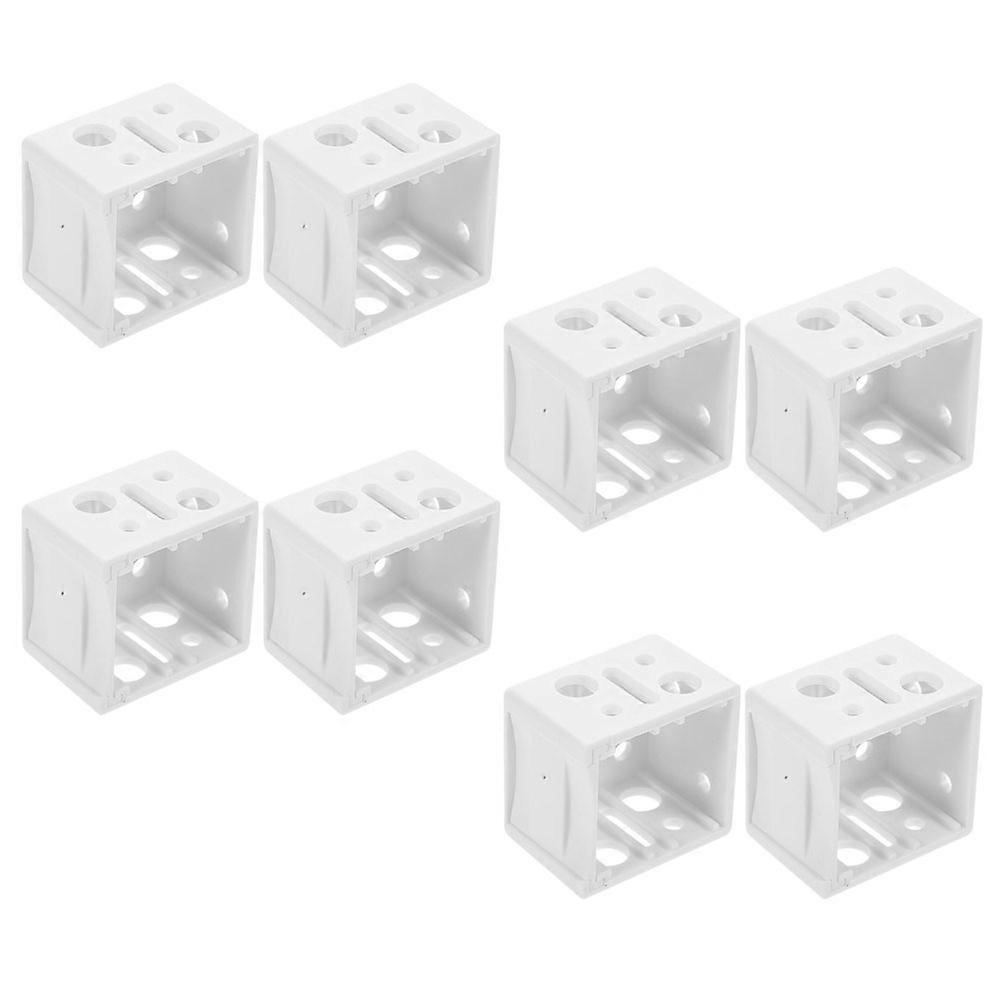 ABS Window Blind Headrail Bracket for Mini Blinds 24Pcs White Set