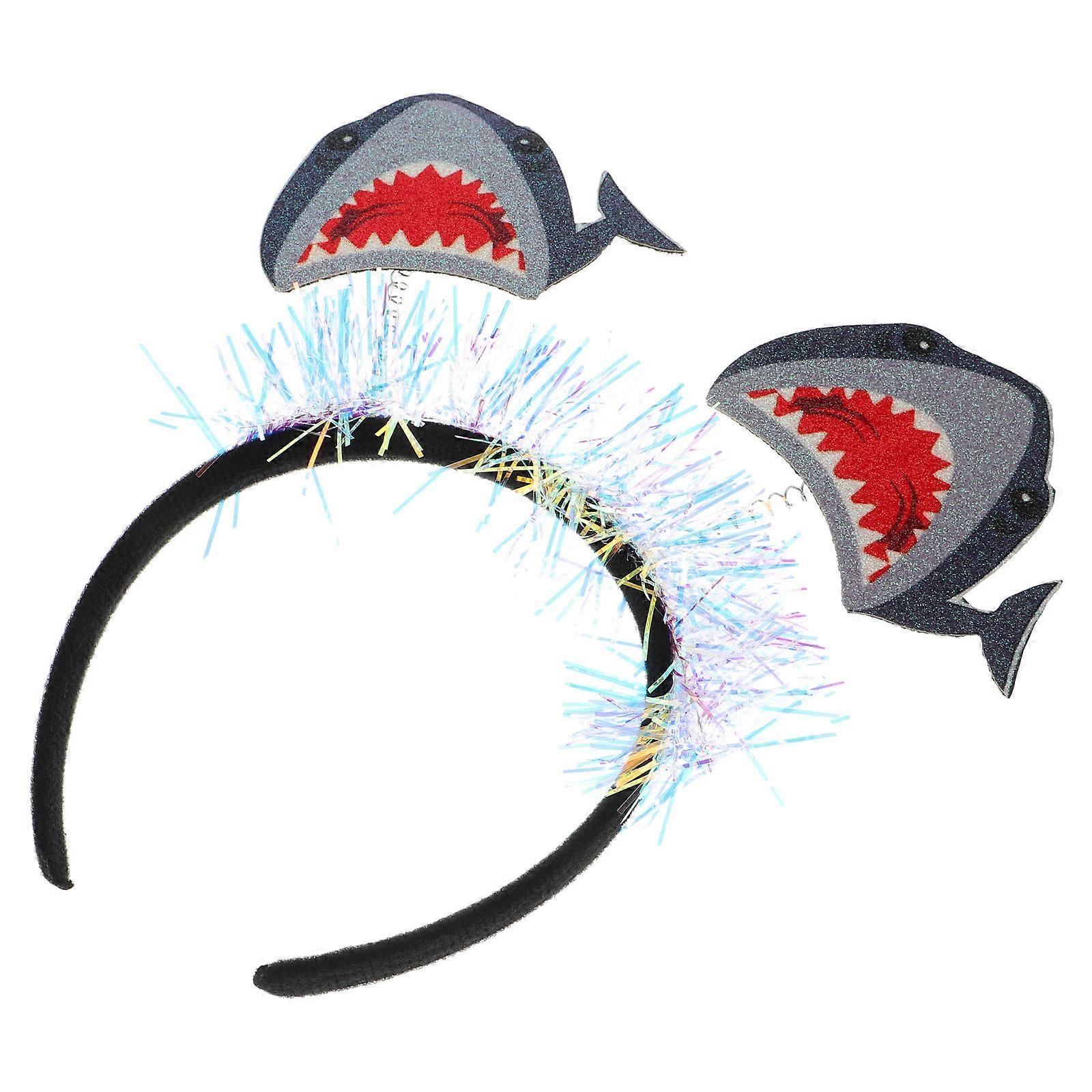 Shark Headband Decorative Headband for Theme Parties 3Pcs Set