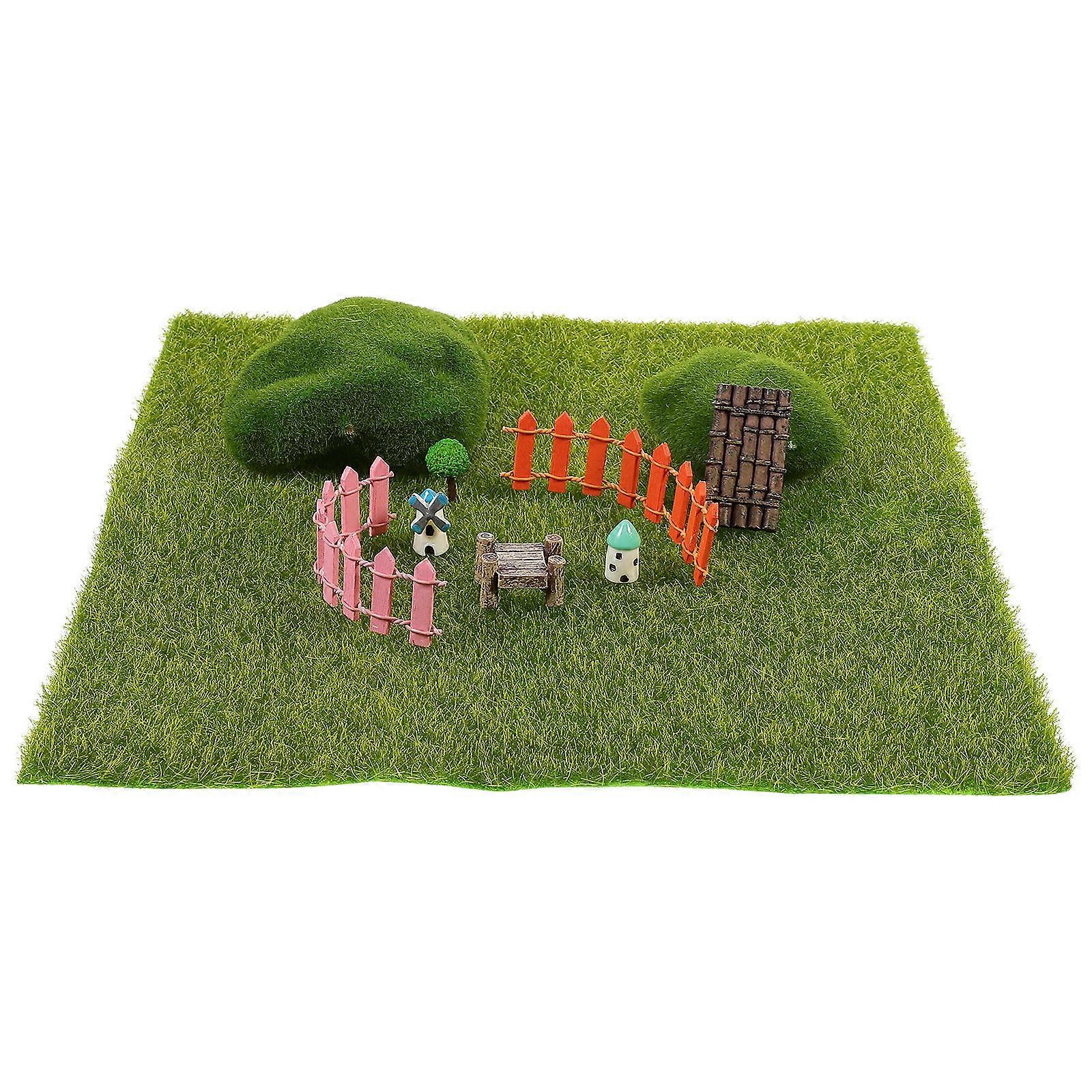 False Mini Windmill Mini Castle for Decor Including 7Sets Miniatures