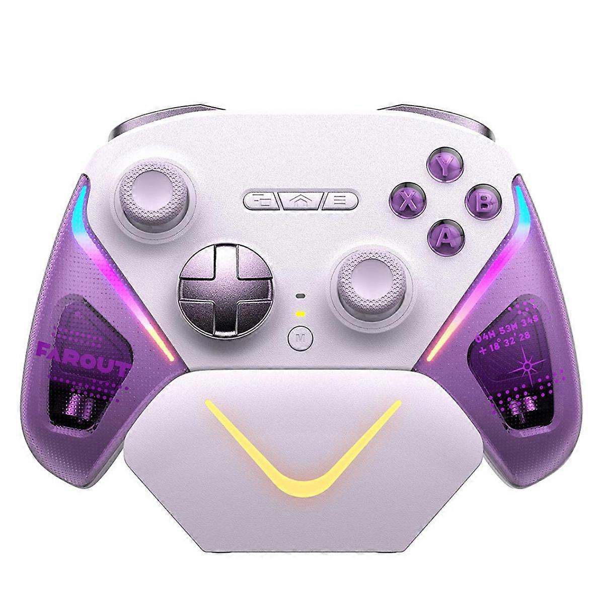 D10 Bluetooth RGB Controller for PC/Switch/Phone/Steam TMR Sticks Joystick Hall Effect Micro-Trigger