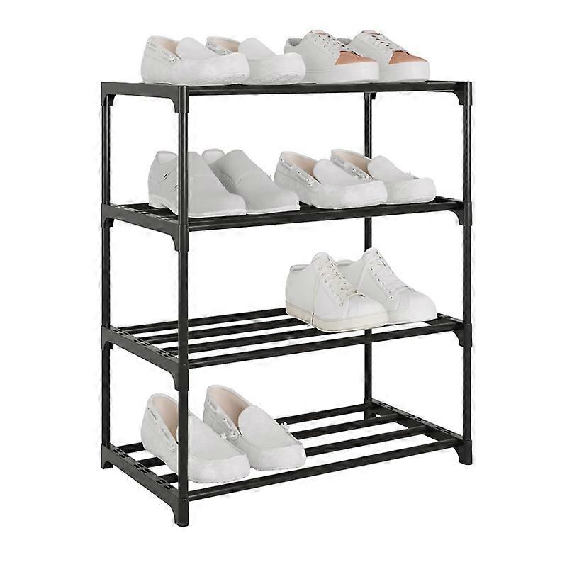 1pc multi-layer simple stacking shoe rack, space saving, sturdy and durable, suitable for entrance, wardrobe, living room