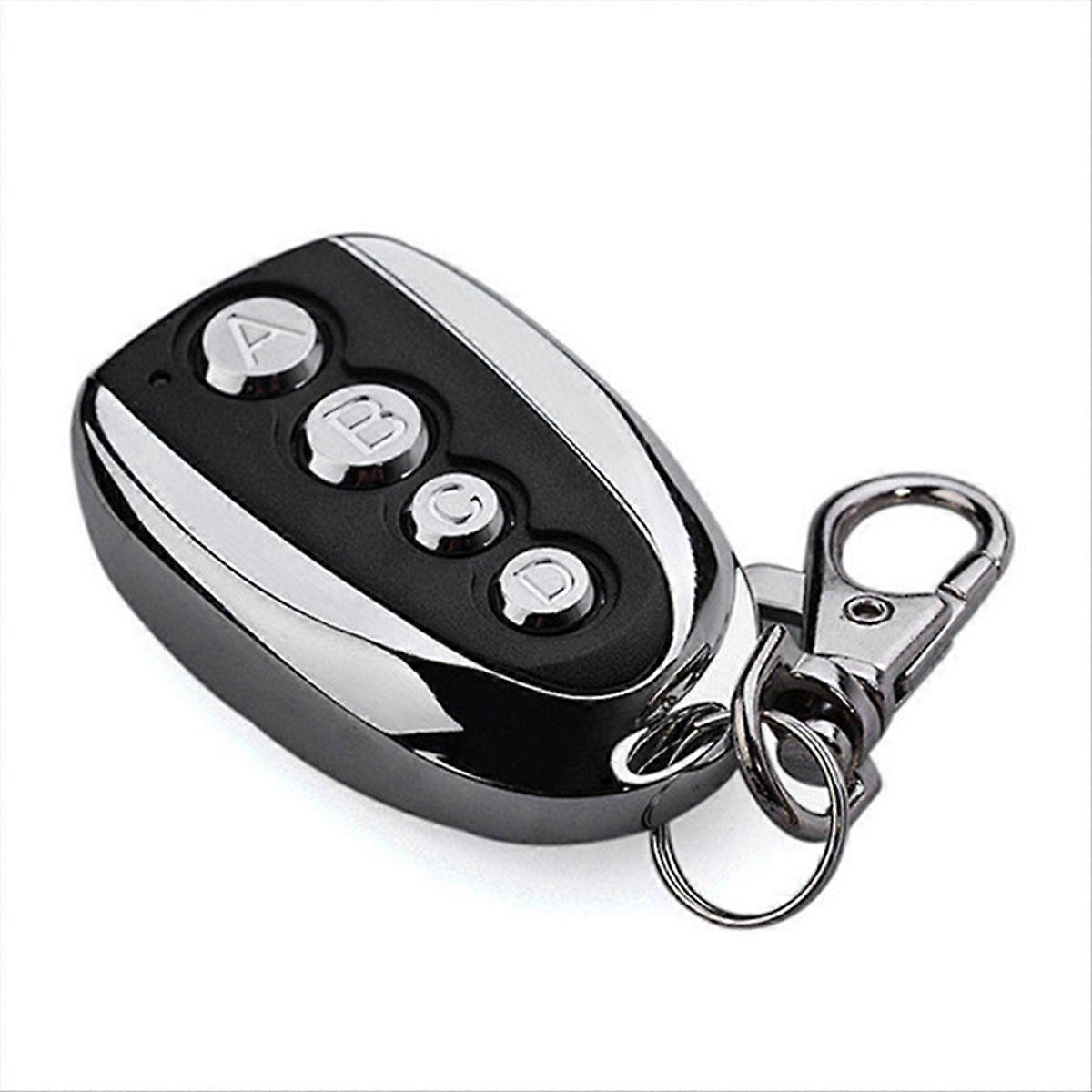 Universal 433MHz Garage Door Opener Remote Control, 4-Button Keychain Duplicator for Gates and Doors