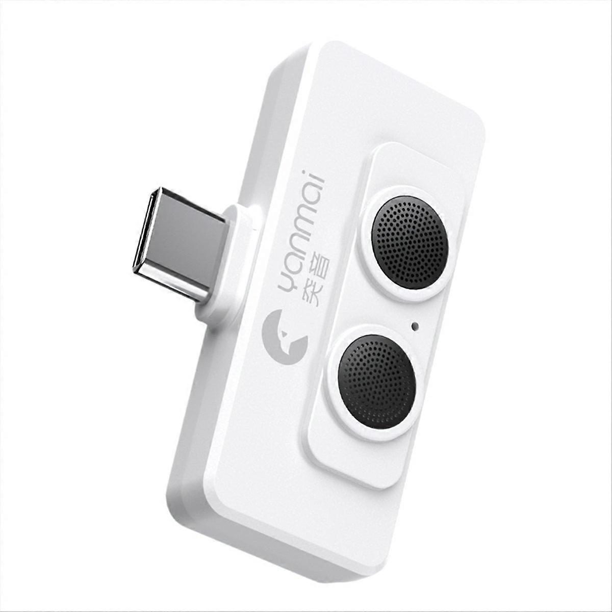  R6 Dual Microphone for Vlogging, AI Noise Reduction, White