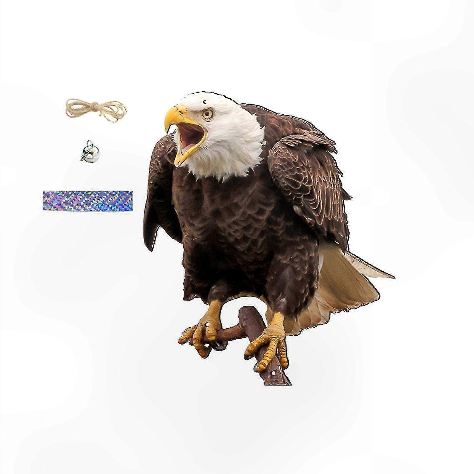 Garden Owl Wind Chime - Hanging Bird Deterrent and Orchard Ornament for Outdoor Spaces