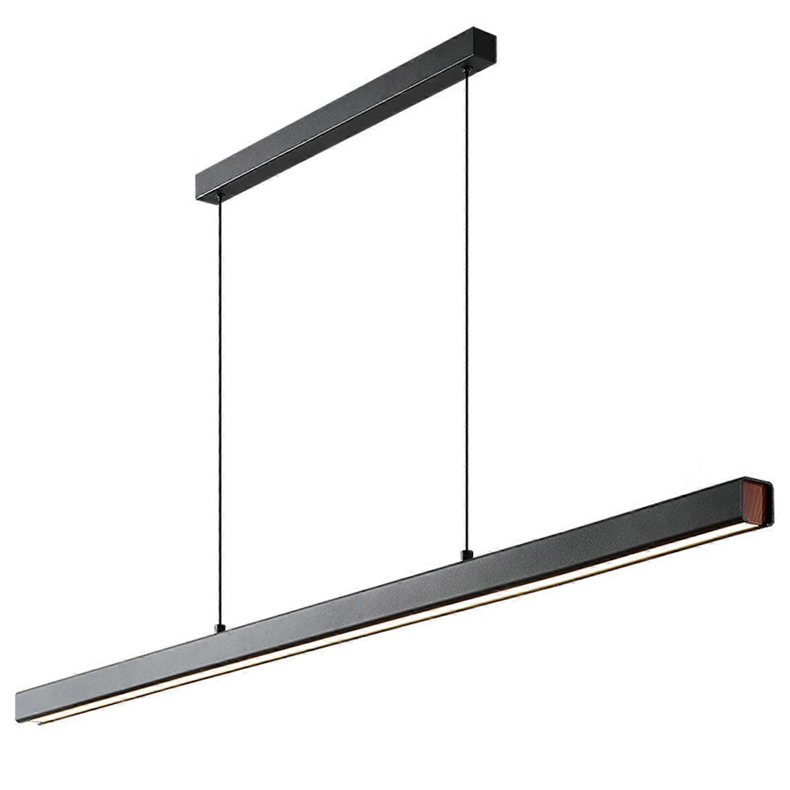 Modern Linear Pendant Light LED 100cm 40W Height Adjustable Stepless Dimming Hanging Lamp Dining Table Kitchen Island