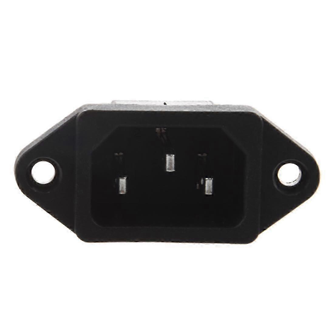 IEC 320 C14 Male Plug 3 Pins PCB Panel Power Inlet Socket Connector jn